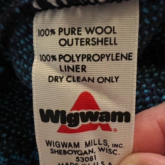 WIGWAM UNISEX WOOL BEANIE PURPLE, BLACK AND BLUE COLORS - Picture 2 of 5